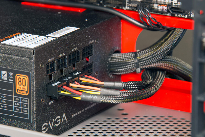 cables connecting to your PSU